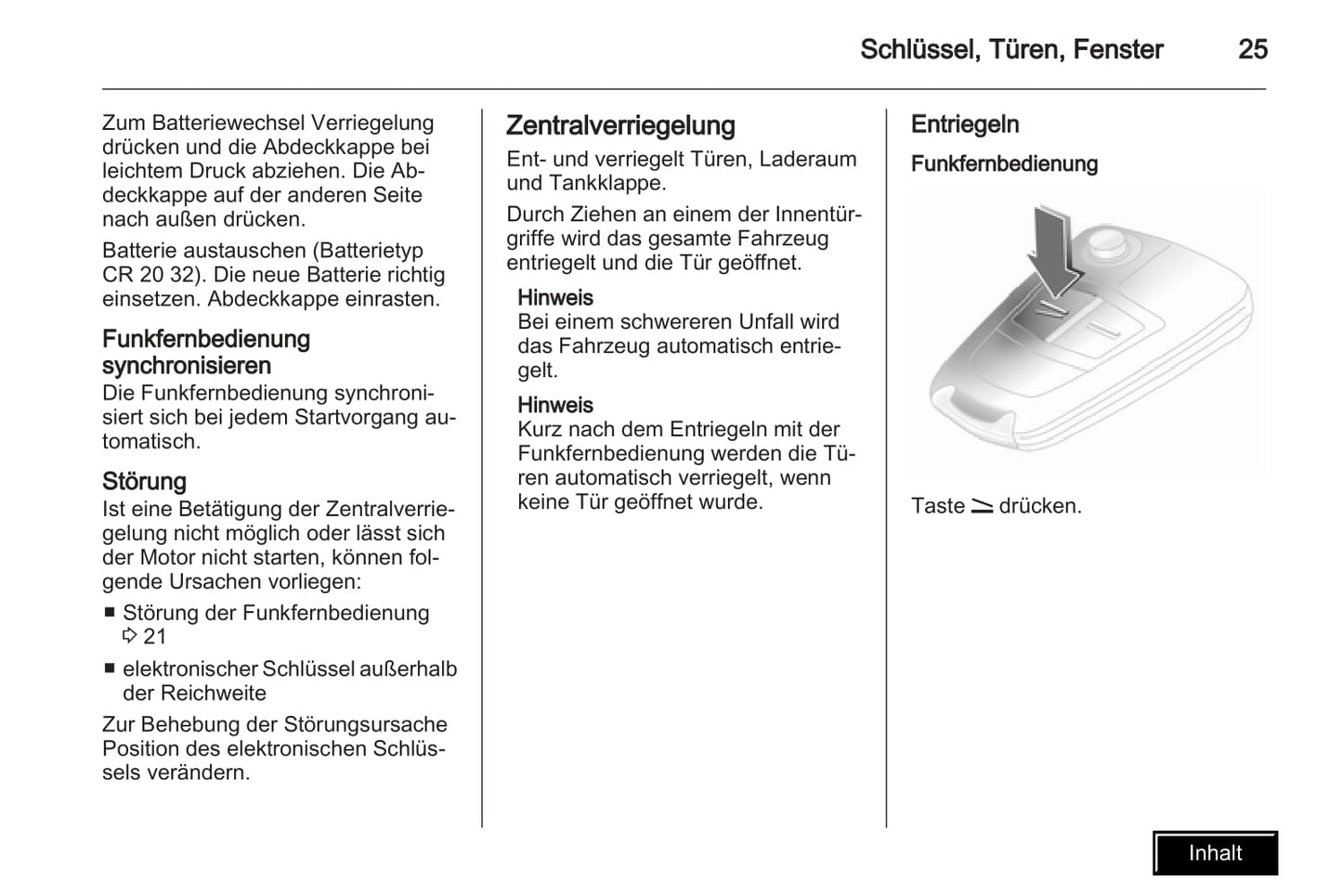 2009-2010 Opel Astra Bedienungsanleitung | Deutsch