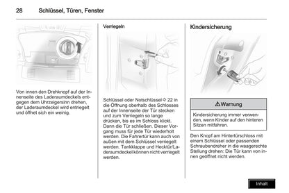 2009-2010 Opel Astra Bedienungsanleitung | Deutsch