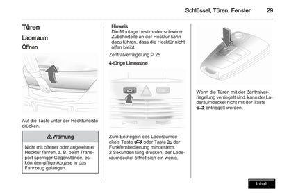 2009-2010 Opel Astra Bedienungsanleitung | Deutsch