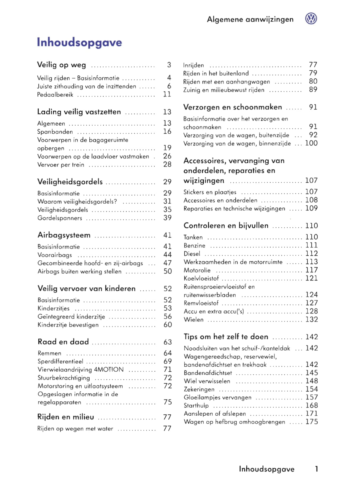 2009-2016 Volkswagen Caravelle/Multivan/Transporter Bedienungsanleitung | Niederländisch