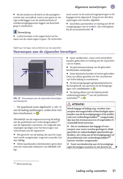 2009-2016 Volkswagen Caravelle/Multivan/Transporter Bedienungsanleitung | Niederländisch