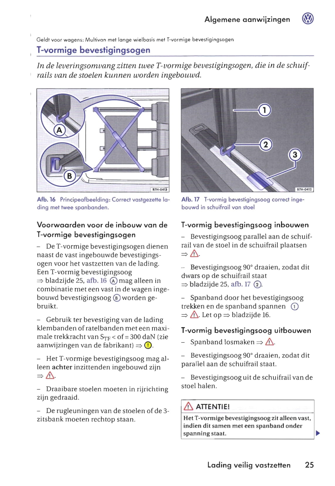 2009-2016 Volkswagen Caravelle/Multivan/Transporter Bedienungsanleitung | Niederländisch