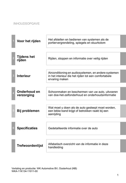 2009-2013 Toyota Verso Manuel du propriétaire | Néerlandais