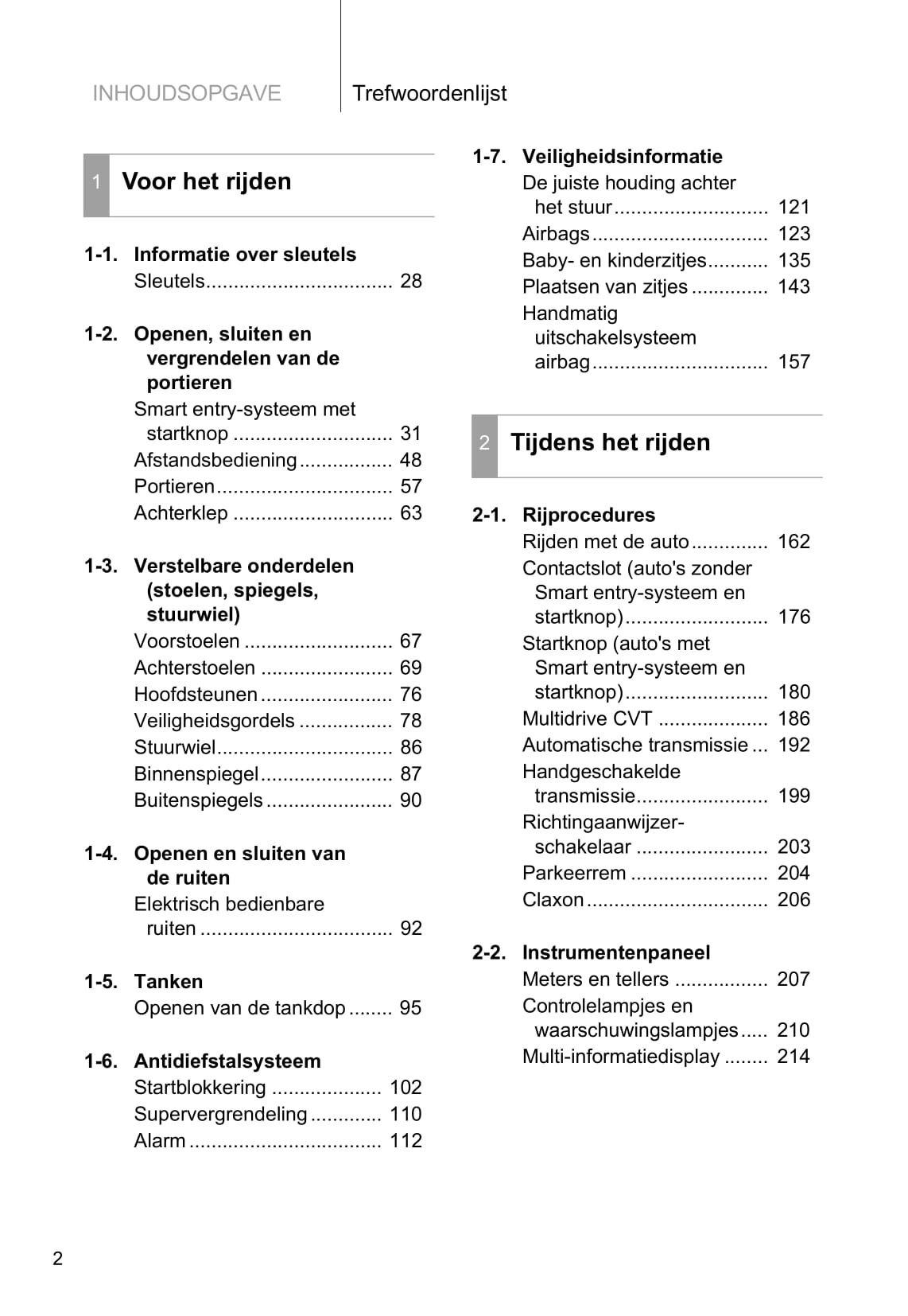 2009-2013 Toyota Verso Manuel du propriétaire | Néerlandais