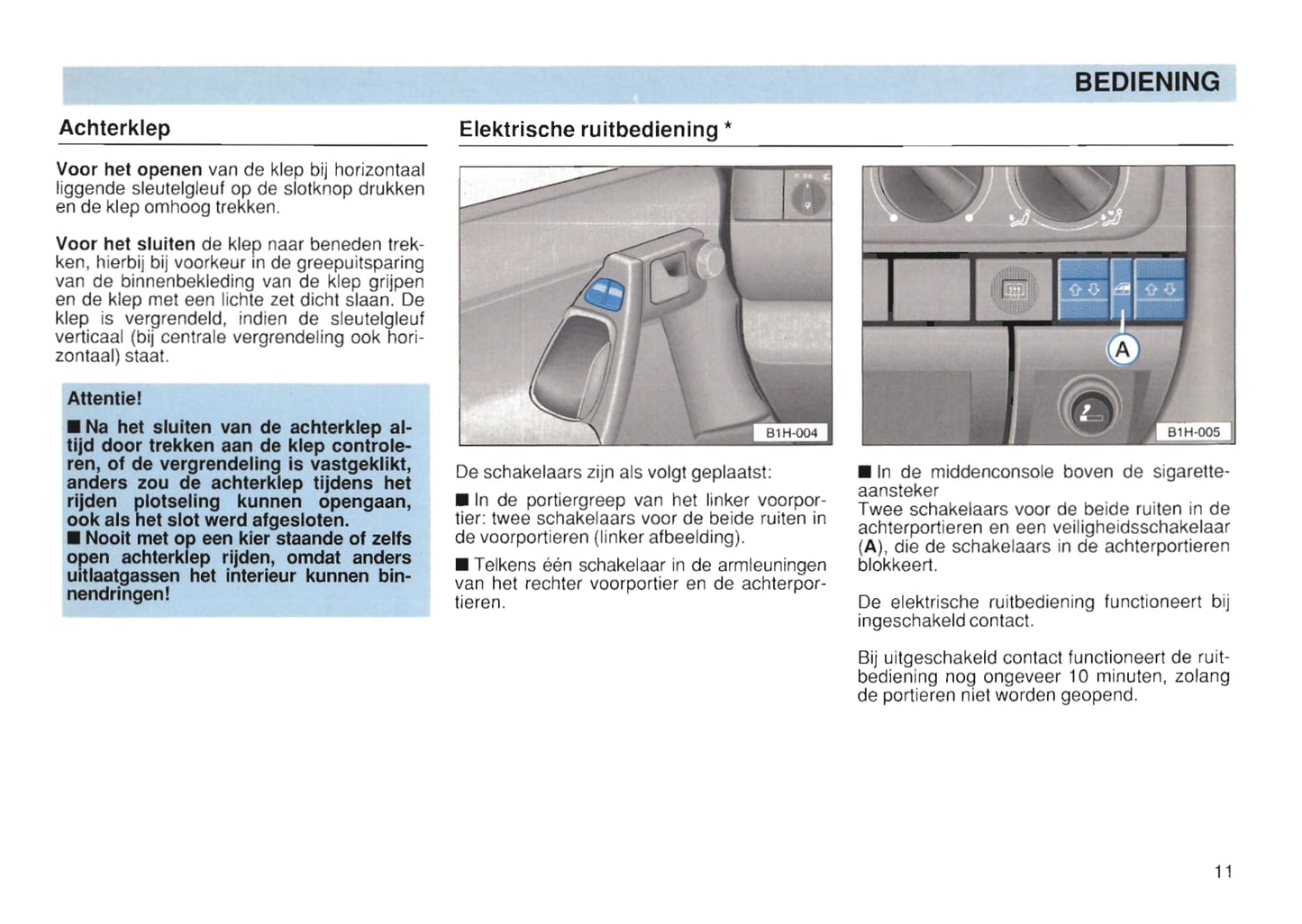 1991-1997 Volkswagen Golf Bedienungsanleitung | Niederländisch