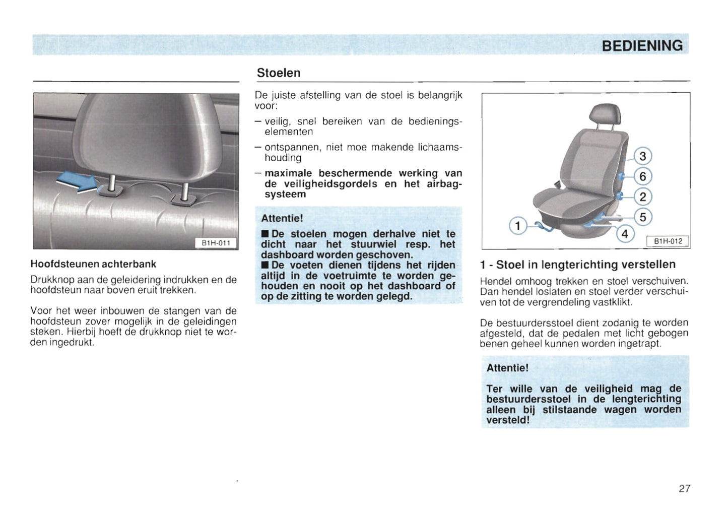 1991-1997 Volkswagen Golf Bedienungsanleitung | Niederländisch