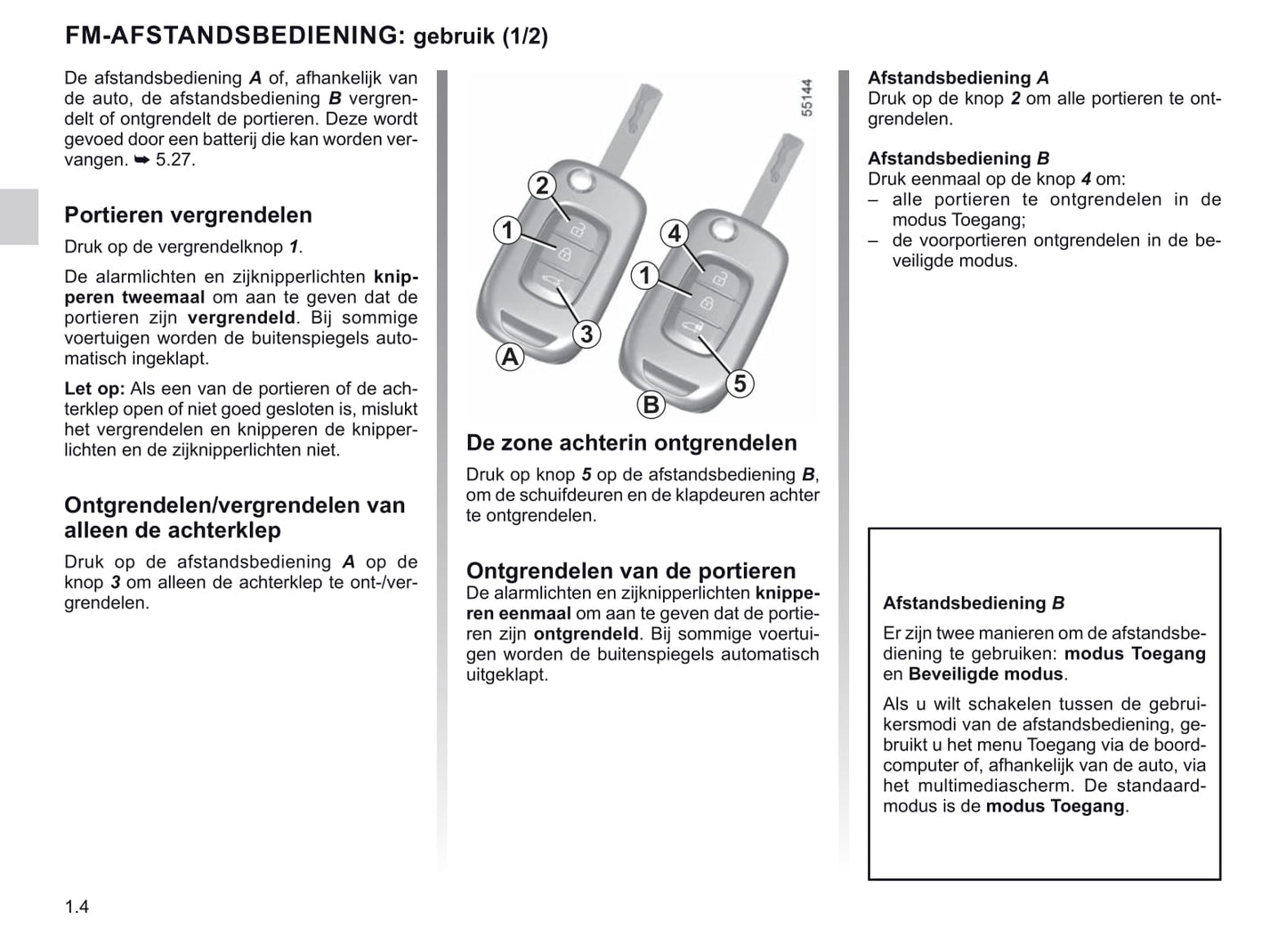 2021-2022 Renault Kangoo Bedienungsanleitung | Niederländisch