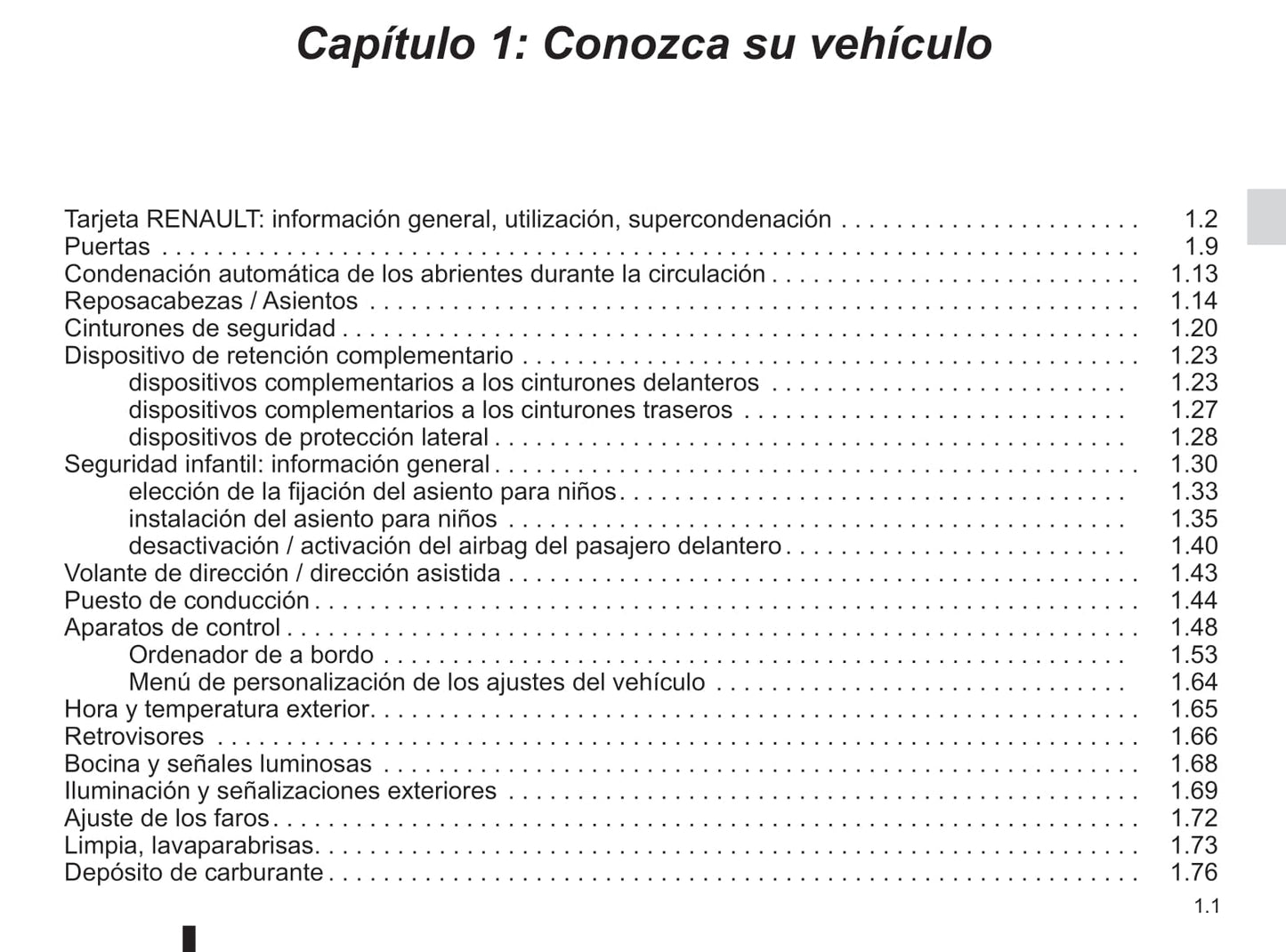 2013-2015 Renault Latitude Manuel du propriétaire | Espagnol