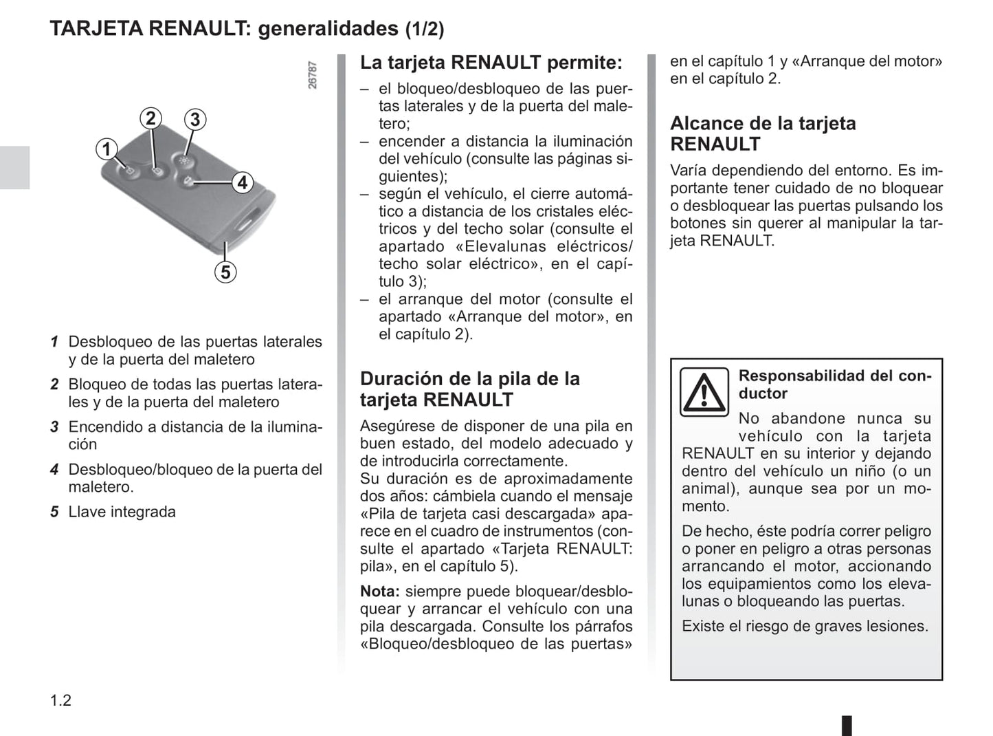 2013-2015 Renault Latitude Manuel du propriétaire | Espagnol