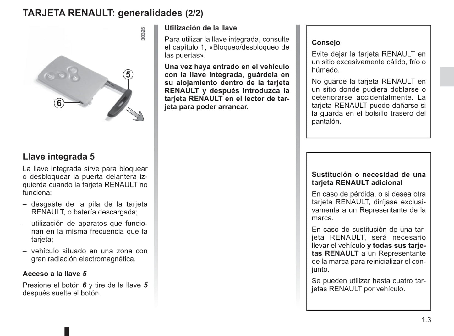 2013-2015 Renault Latitude Manuel du propriétaire | Espagnol