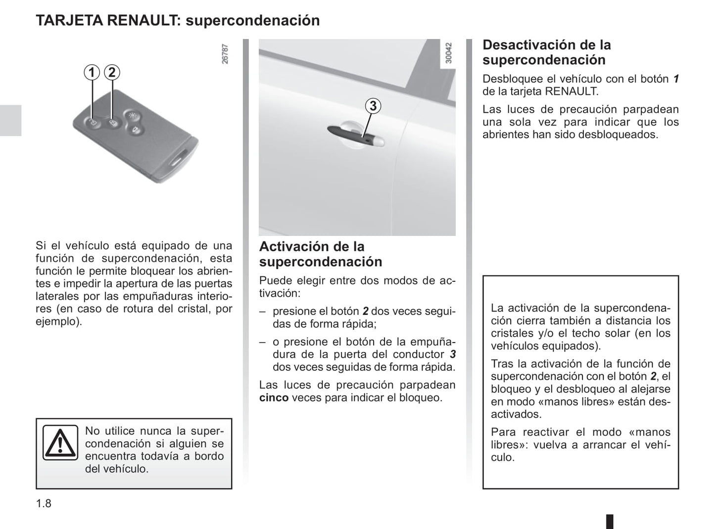 2013-2015 Renault Latitude Manuel du propriétaire | Espagnol