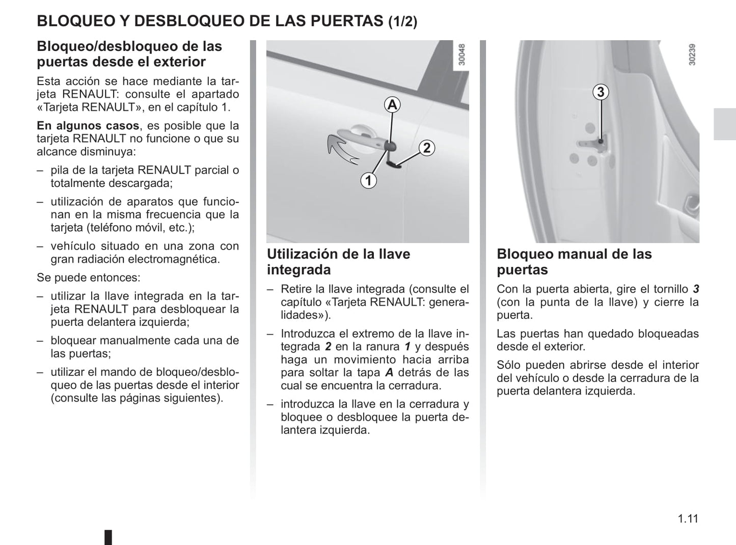 2013-2015 Renault Latitude Manuel du propriétaire | Espagnol