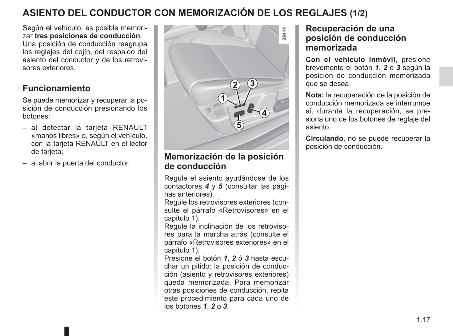 2013-2015 Renault Latitude Manuel du propriétaire | Espagnol