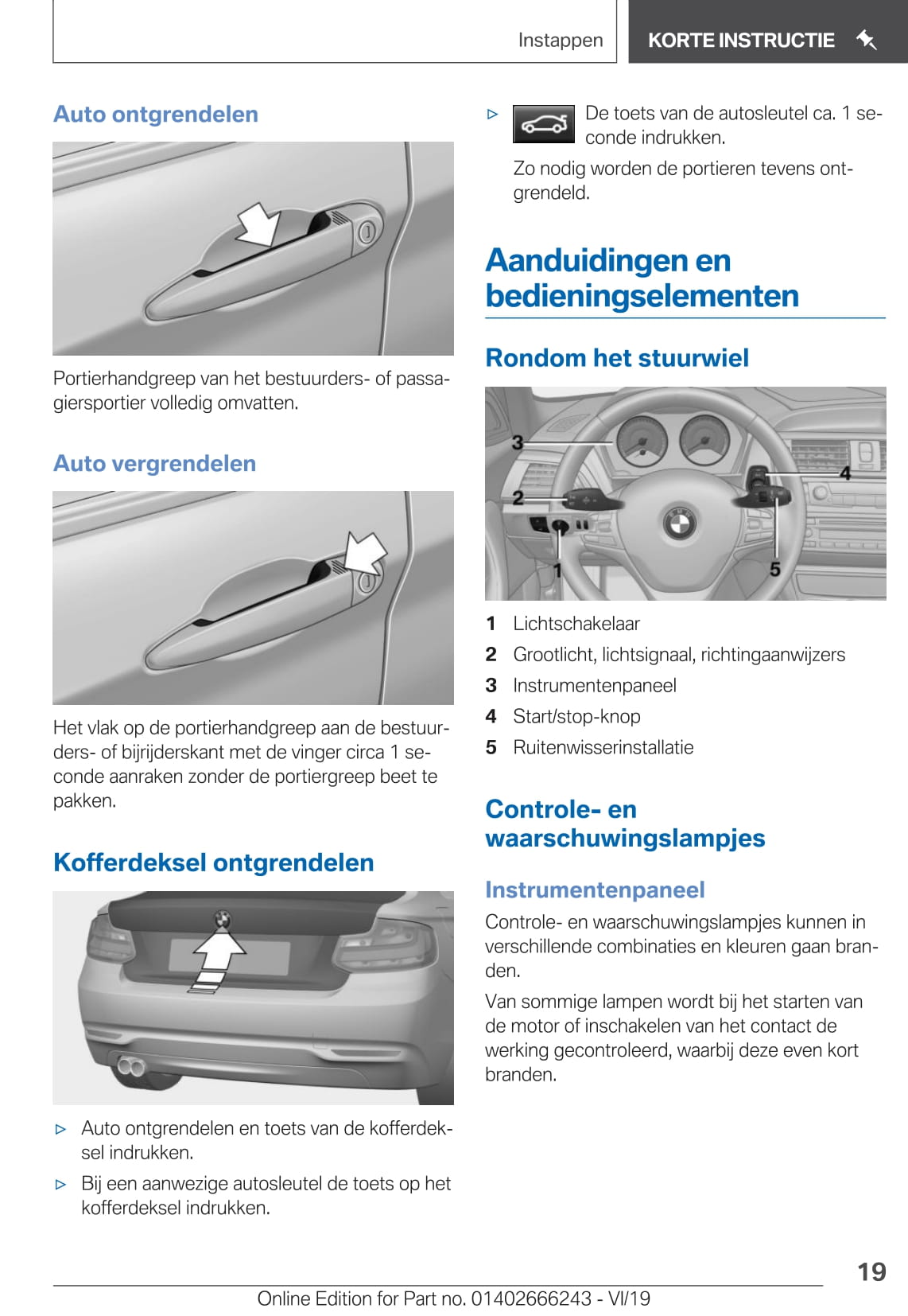 2019 BMW 2 Series Gebruikershandleiding | Nederlands