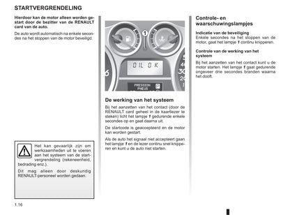 2009-2010 Renault Vel Satis Owner's Manual | Dutch