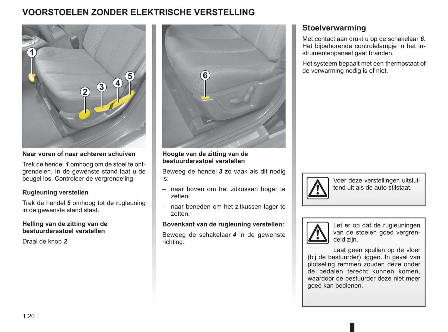 2009-2010 Renault Vel Satis Owner's Manual | Dutch