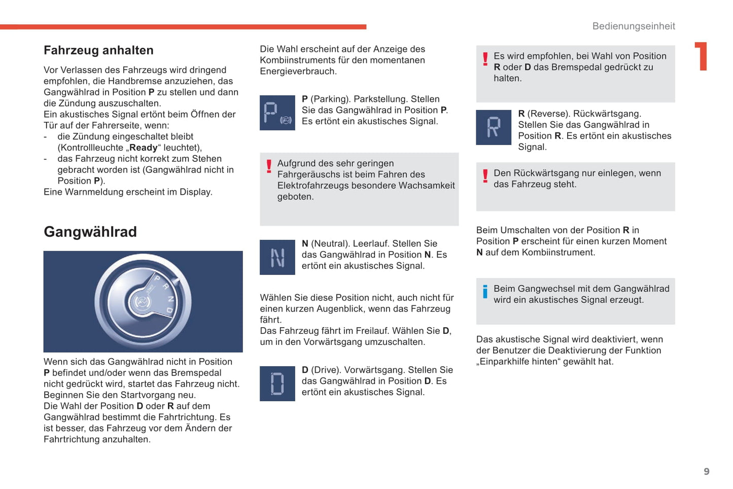 2016 Citroën e-Berlingo Multispace/Berlingo Electric Owner's Manual | German