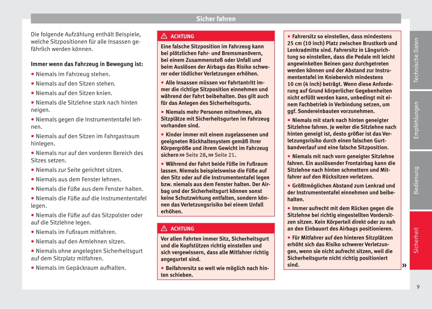 2014-2015 Seat Alhambra Owner's Manual | German