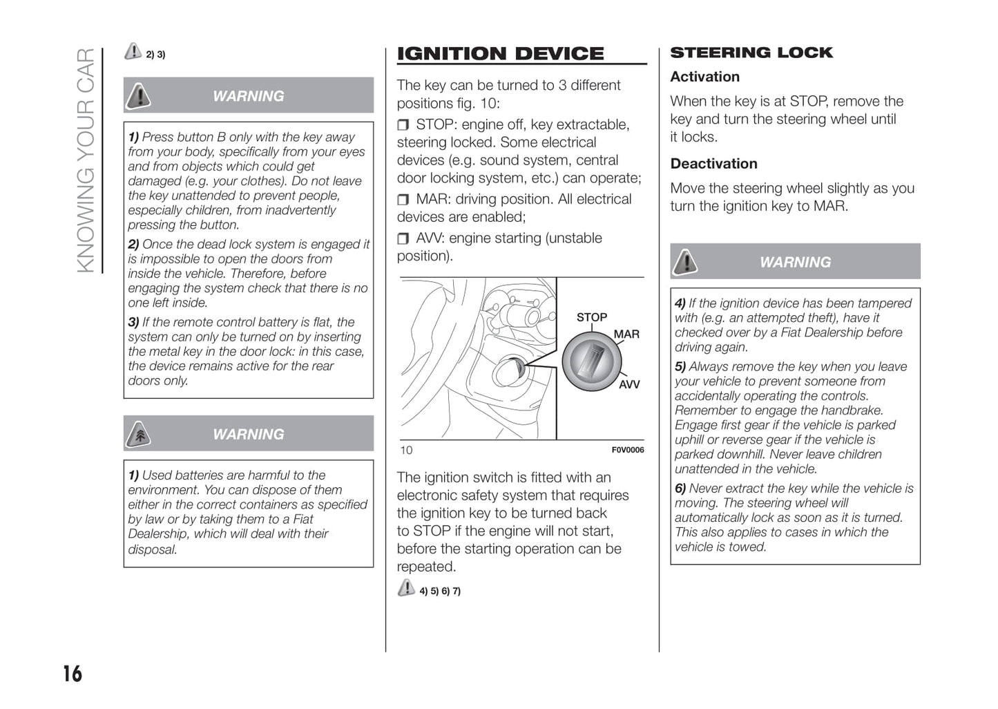 2016-2017 Fiat Doblò Owner's Manual | English