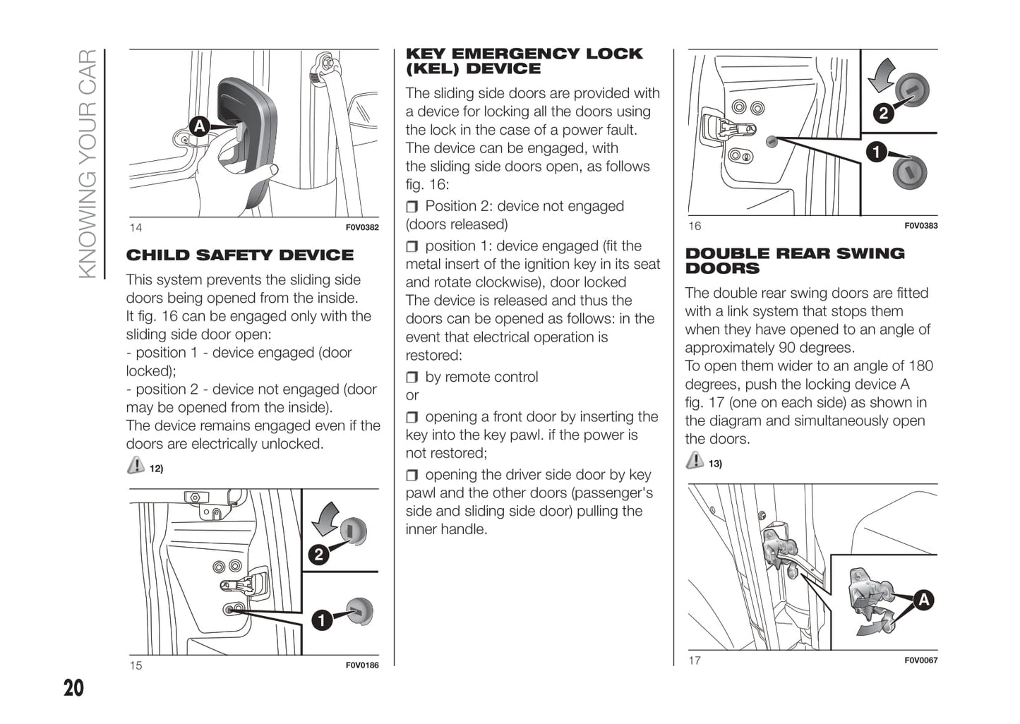 2016-2017 Fiat Doblò Owner's Manual | English