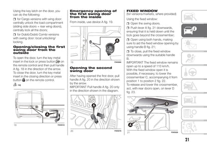 2016-2017 Fiat Doblò Owner's Manual | English