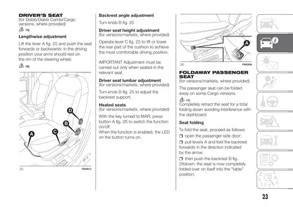 2016-2017 Fiat Doblò Owner's Manual | English