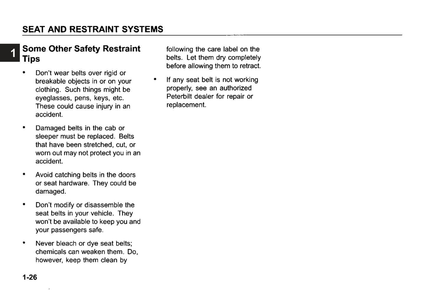 2011 Peterbilt Conventional Owner's Manual | English