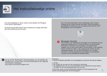 2013-2014 Peugeot 3008 Gebruikershandleiding | Nederlands