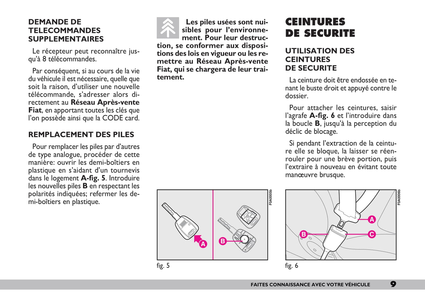 2005-2010 Fiat Doblò Manuel du propriétaire | Français