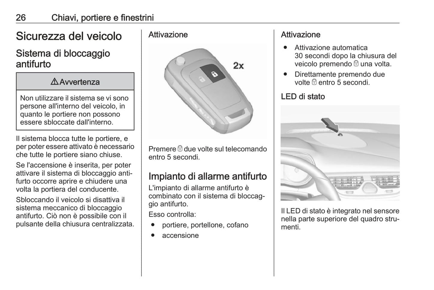 2018-2019 Opel Corsa Manuel du propriétaire | Italien