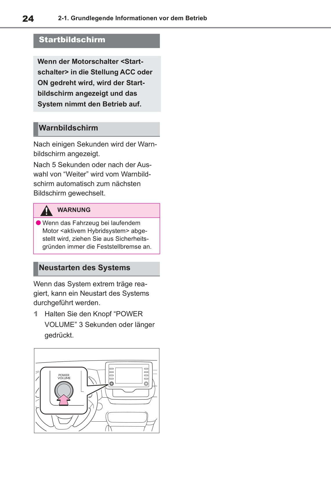 Toyota Navigation Bedienungsanleitung 2020