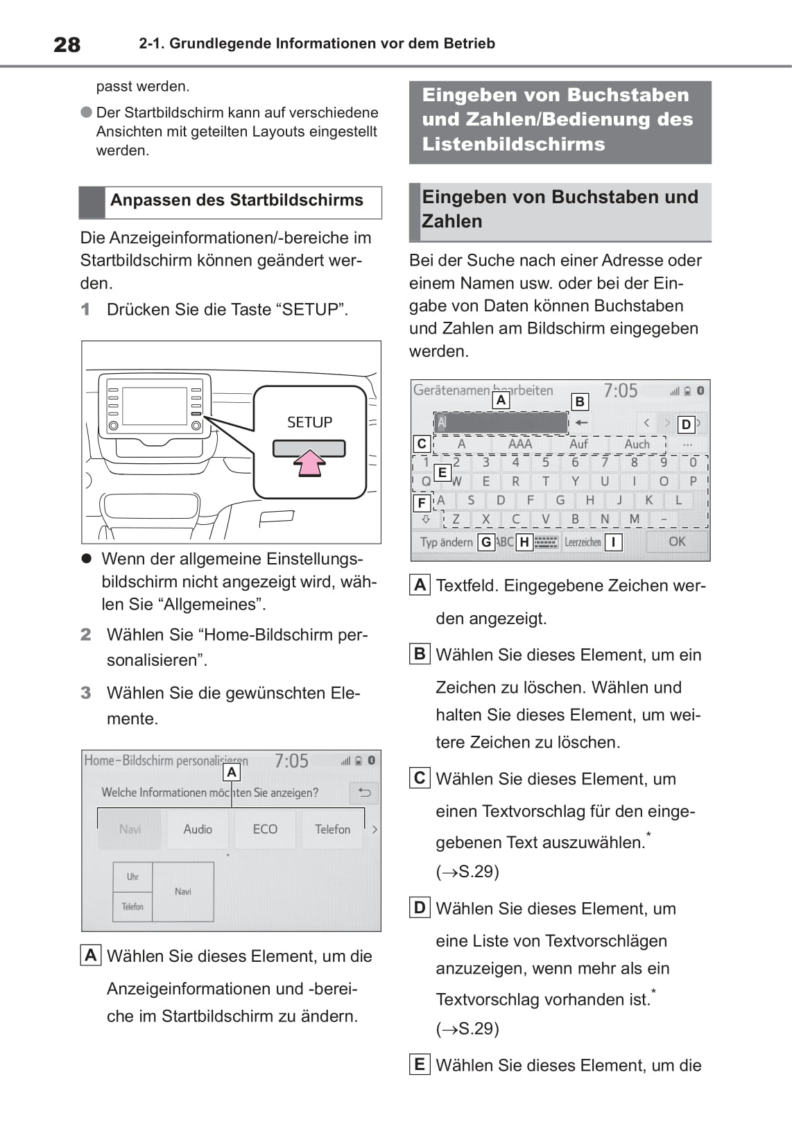 Toyota Navigation Bedienungsanleitung 2020