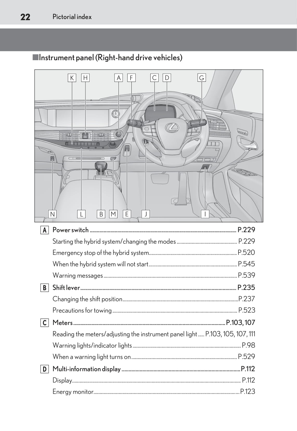 2020 Lexus LS 500h Owner's Manual | English