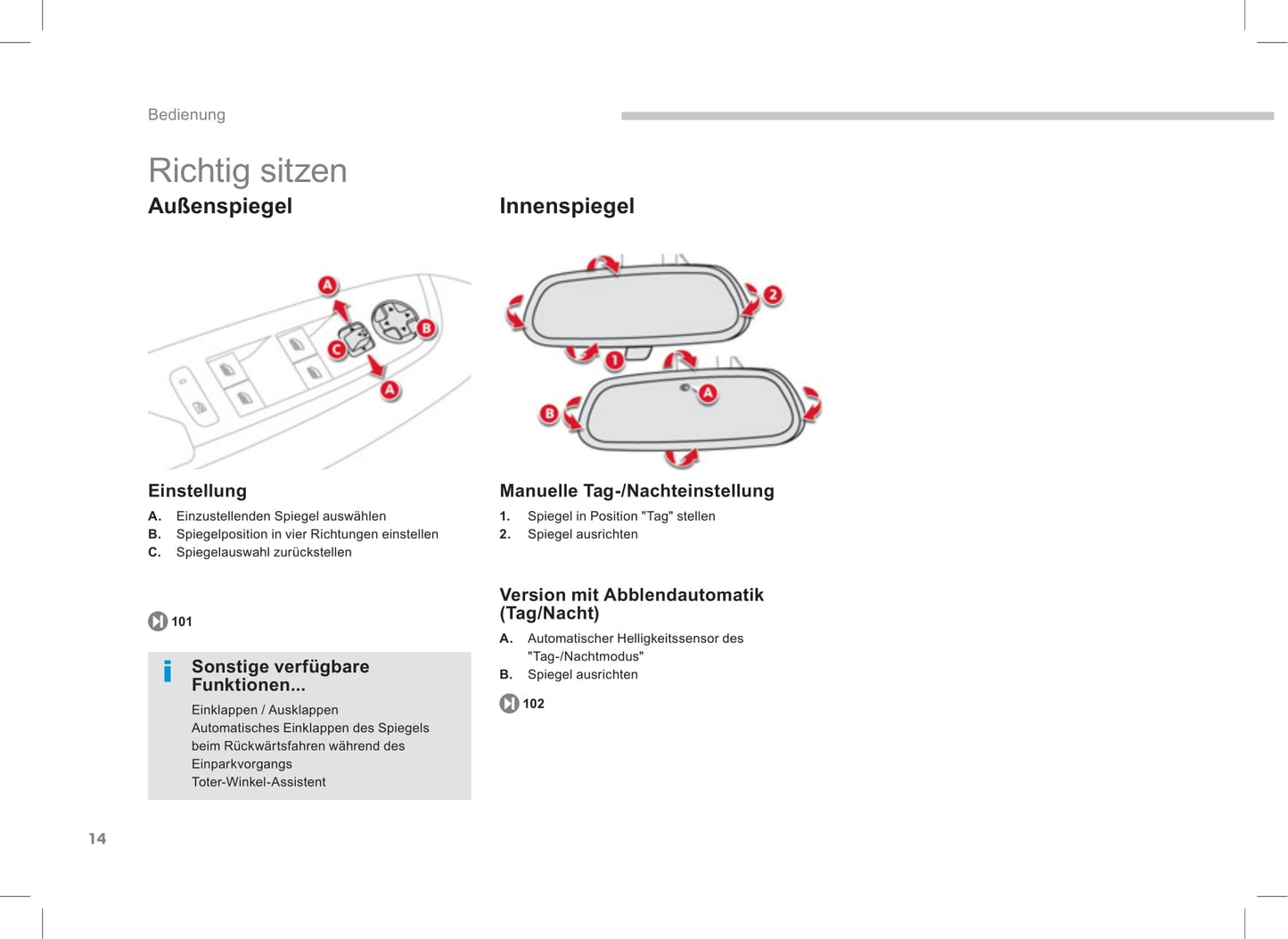 2013-2014 Citroën C4 Picasso/Grand C4 Picasso Gebruikershandleiding | Duits