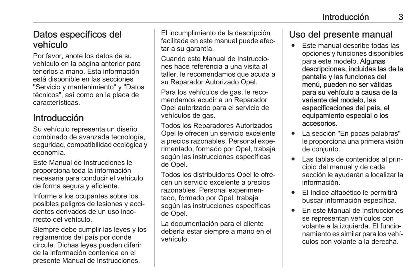 2018-2019 Opel Karl Manuel du propriétaire | Espagnol