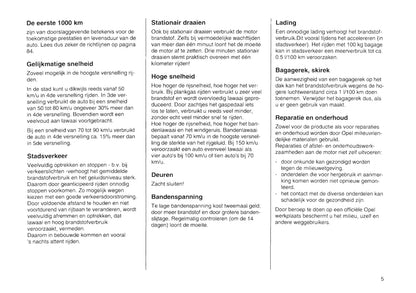 1994-2000 Opel Tigra Gebruikershandleiding | Nederlands