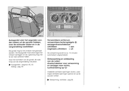 1994-2000 Opel Tigra Gebruikershandleiding | Nederlands