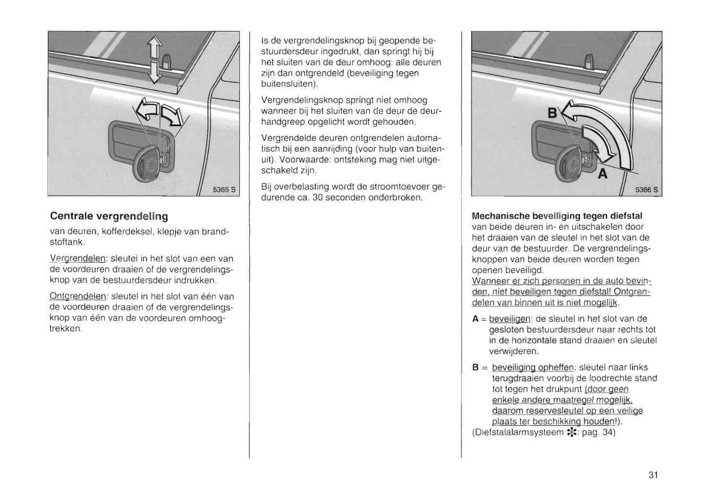 1994-2000 Opel Tigra Gebruikershandleiding | Nederlands