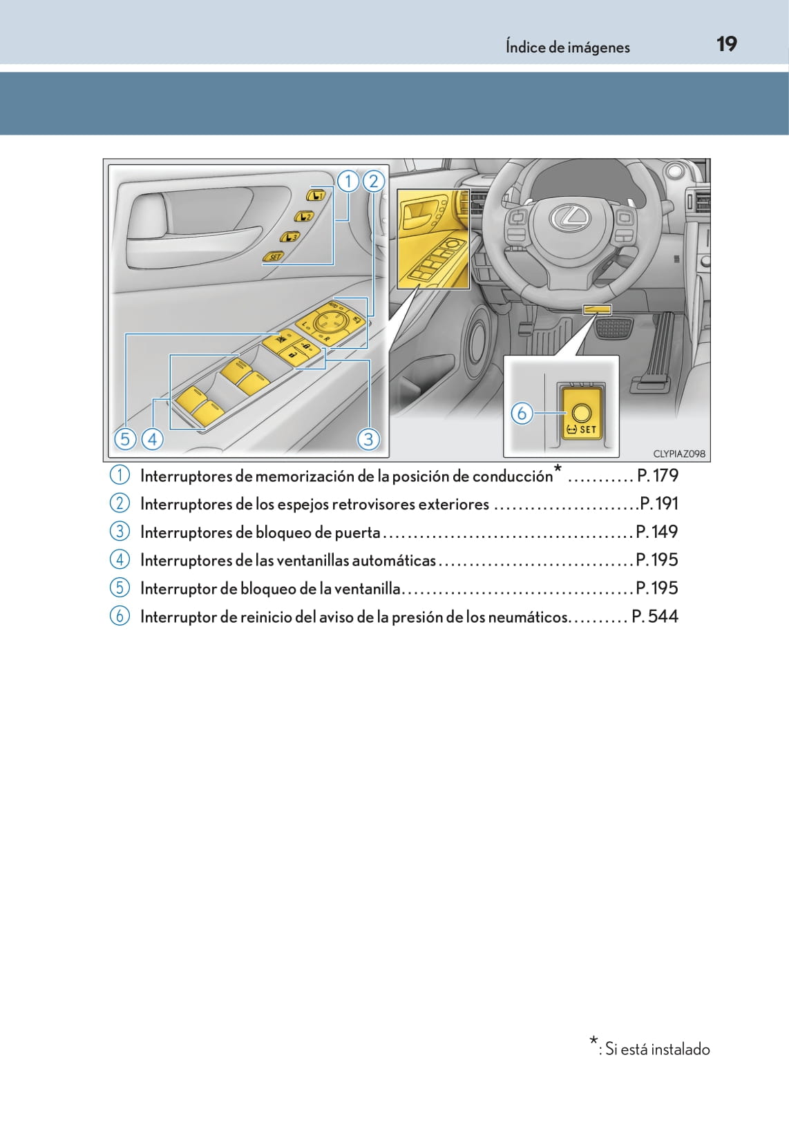 2016-2017 Lexus IS 300h Owner's Manual | Spanish