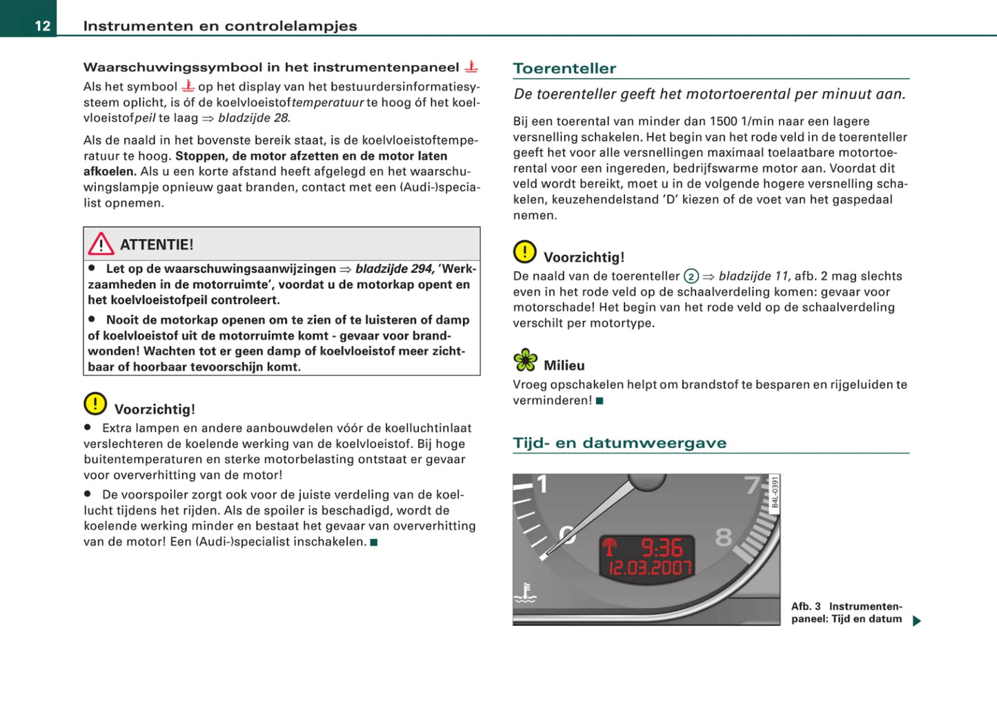 2006-2009 Audi Q7 Bedienungsanleitung | Niederländisch