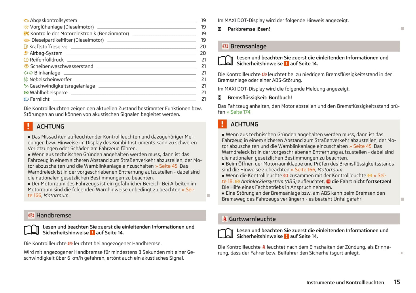 2018-2019 Skoda Rapid Spaceback Owner's Manual | German