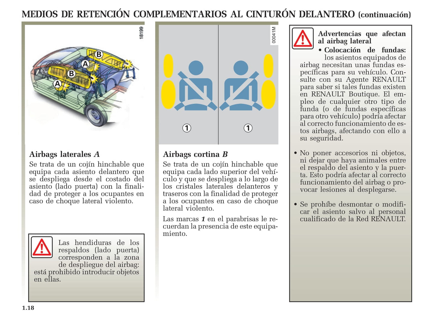 2001-2003 Renault Avantime Manuel du propriétaire | Espagnol