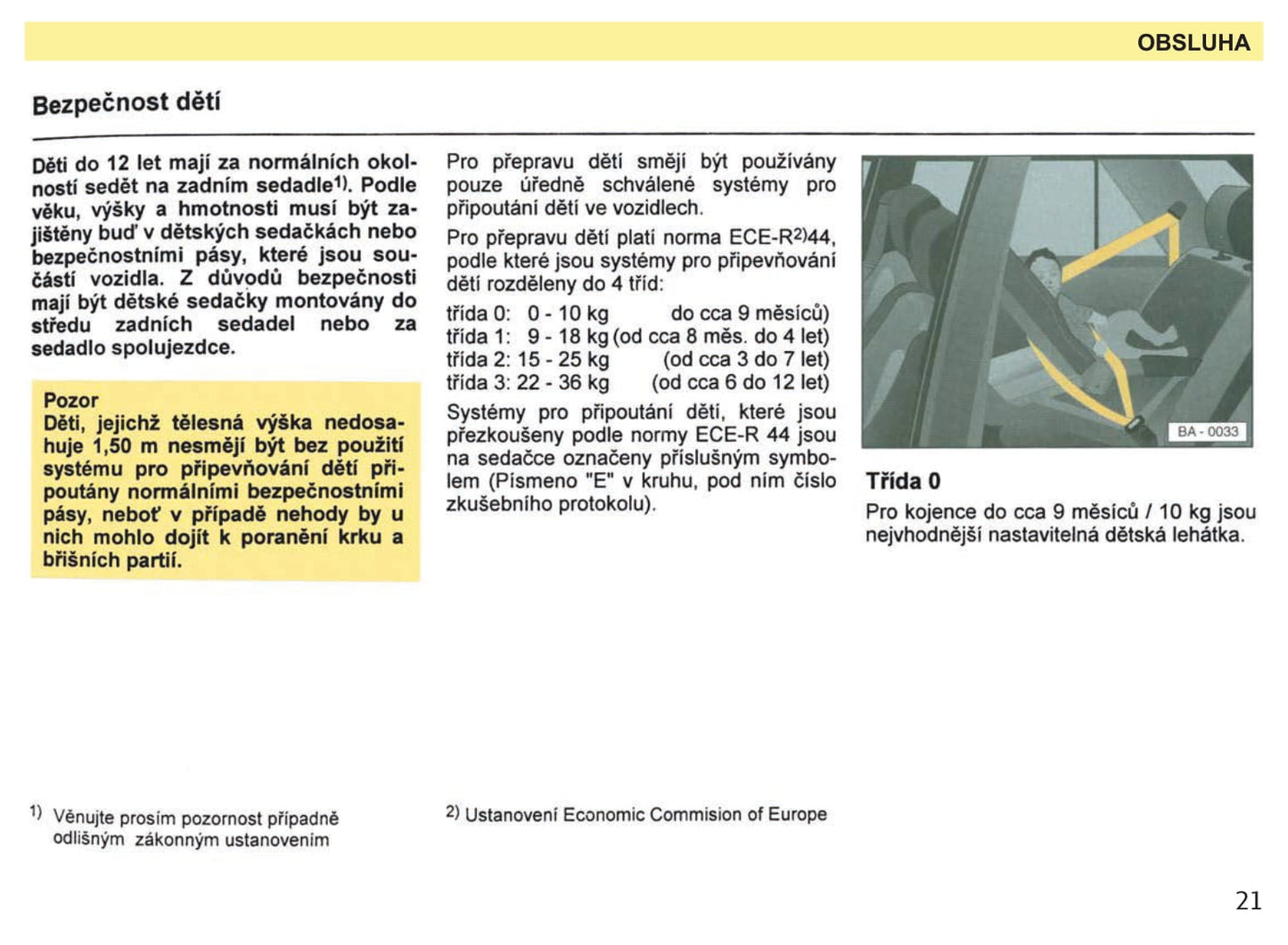 1993-1994 Skoda Favorit Forman/Favorit Pick-up Owner's Manual | Czech