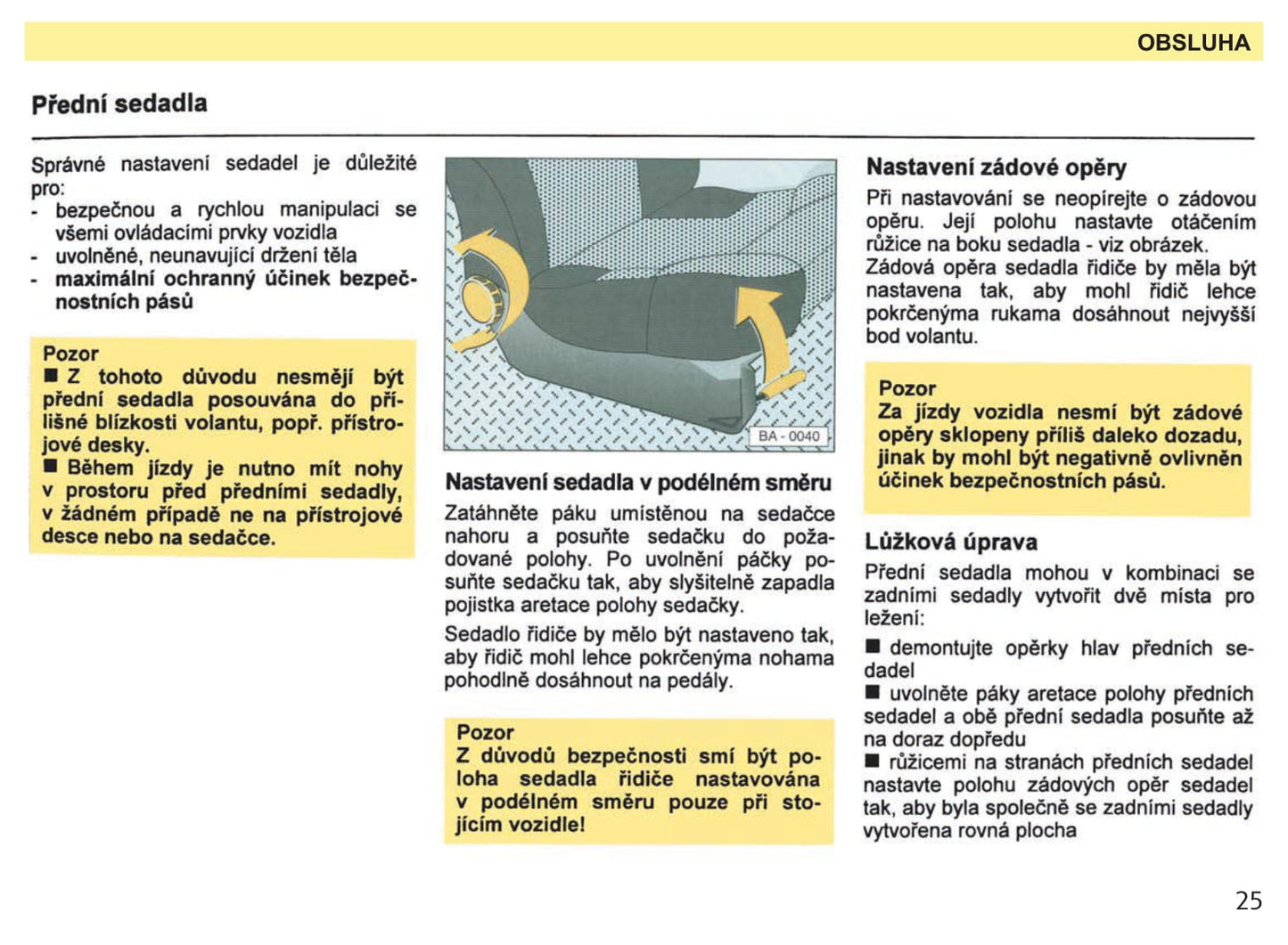 1993-1994 Skoda Favorit Forman/Favorit Pick-up Owner's Manual | Czech