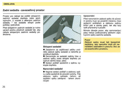 1993-1994 Skoda Favorit Forman/Favorit Pick-up Owner's Manual | Czech