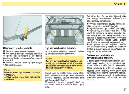 1993-1994 Skoda Favorit Forman/Favorit Pick-up Owner's Manual | Czech