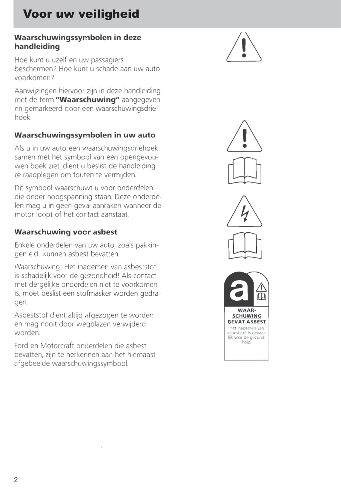 1989-1996 Ford Fiesta Gebruikershandleiding | Nederlands