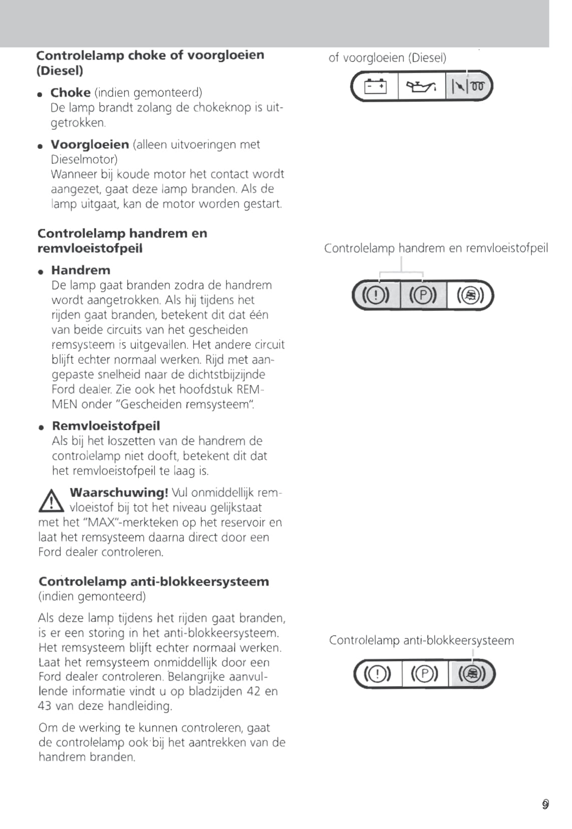 1989-1996 Ford Fiesta Gebruikershandleiding | Nederlands