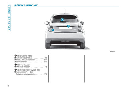 2021-2022 Fiat 500e Bedienungsanleitung | Deutsch