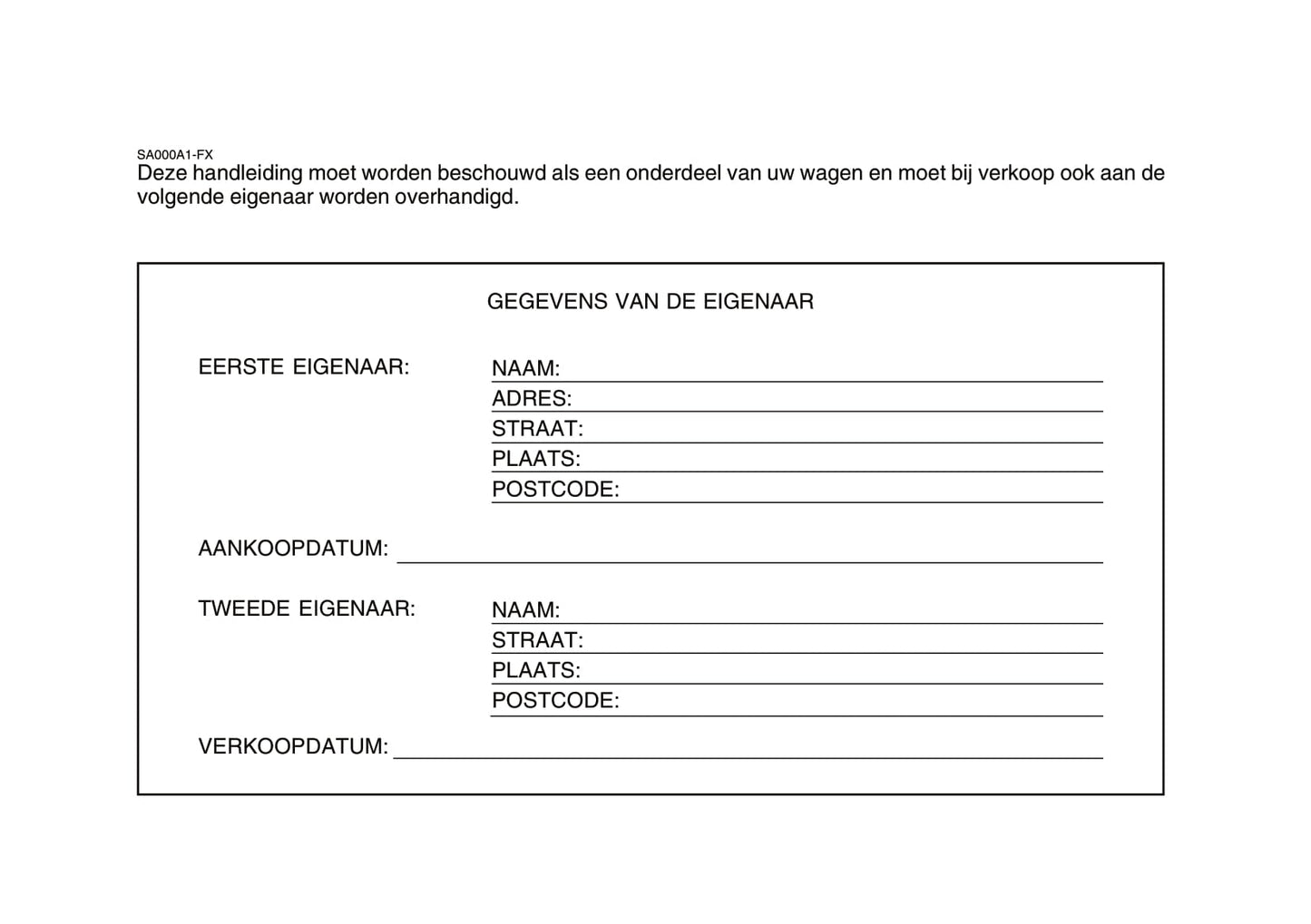 2004-2005 Hyundai Accent Owner's Manual | Dutch